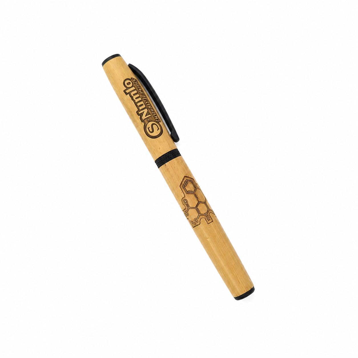 WALIV Bamboo Symbio gift set — printed natural wood finish, studio photograph.